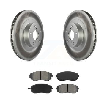 Front Coated Brake Rotor Semi-Metallic Pad Kit For Subaru Forester Impreza Outback Legacy KGS-100283