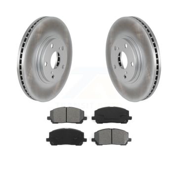 Front Coated Disc Brake Rotors And Semi-Metallic Pads Kit For Toyota Highlander KGS-100285