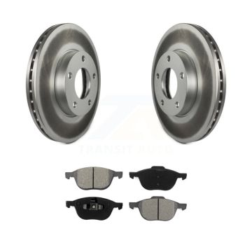Front Coated Disc Brake Rotors And Semi-Metallic Pads Kit For Mazda 3 Sport KGS-100302