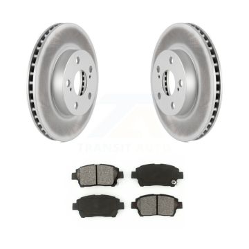 Front Coated Disc Brake Rotors And Semi-Metallic Pads Kit For 2004-2009 Toyota Prius KGS-100306