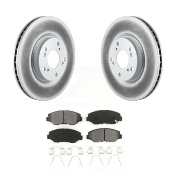 Front Coated Disc Brake Rotors And Semi-Metallic Pads Kit For Honda Civic CR-V Acura ILX KGS-100308