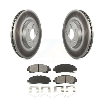 Front Coated Disc Brake Rotors And Semi-Metallic Pads Kit For 2006-2014 Honda Ridgeline KGS-100319