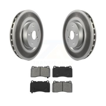 Front Coated Disc Brake Rotors And Semi-Metallic Pads Kit For Subaru Impreza WRX STI KGS-100320
