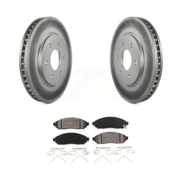 Front Coated Disc Brake Rotors & Semi-Metallic Pad Kit For Nissan Frontier Suzuki Equator KGS-100323
