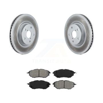 Front Coated Brake Rotor & Semi-Metallic Pad Kit For Subaru Outback WRX Legacy Tribeca B9 KGS-100327