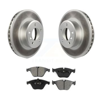 Front Coated Brake Rotor & Semi-Metallic Pad Kit For BMW 530i 530xi 528i xDrive 525i 535i KGS-100334