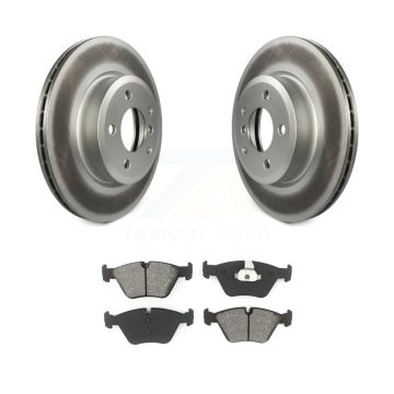 Front Coated Disc Brake Rotors And Semi-Metallic Pads Kit For 2004-2010 BMW X3 KGS-100335