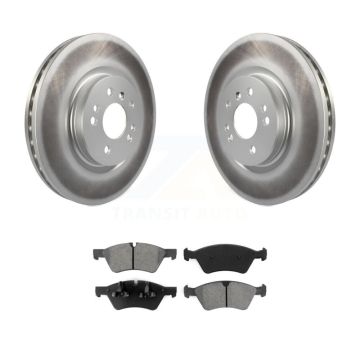 Front Coated Brake Rotor & Semi-Metallic Pad Kit For Mercedes-Benz ML350 ML320 R350 ML500 KGS-100339