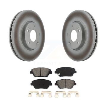 Front Coated Disc Brake Rotors And Semi-Metallic Pads Kit For Hyundai Sonata Kia Optima KGS-100348
