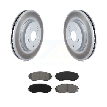 Front Coated Disc Brake Rotor And Semi-Metallic Pad Kit For 2006-2013 Suzuki Grand Vitara KGS-100365