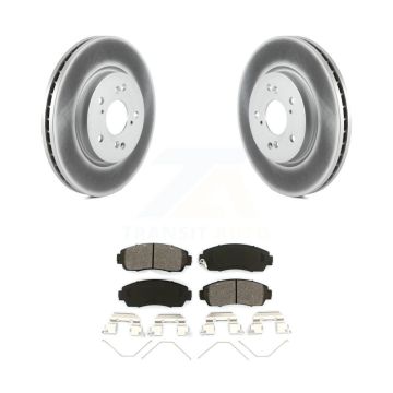 Front Coated Disc Brake Rotors And Semi-Metallic Pads Kit For Honda CR-V Crosstour Accord KGS-100367