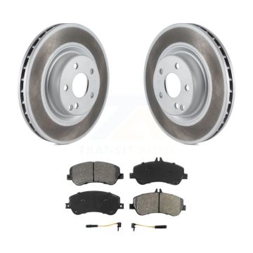 Front Coated Disc Brake Rotors And Semi-Metallic Pads Kit For Mercedes-Benz GLK350 GLK250 KGS-100373