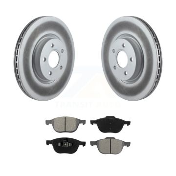 Front Coated Brake Rotor Semi-Metallic Pad Kit For Ford Transit Connect 104.8" wheel base KGS-100375