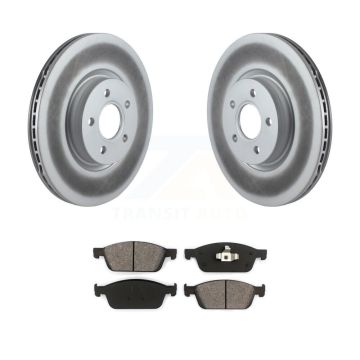 Front Coat Brake Rotors Semi-Metallic Pad Kit For Ford Escape Transit Connect Lincoln MKC KGS-100376