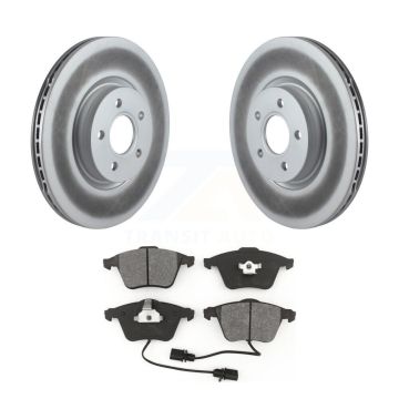 Front Coated Disc Brake Rotors And Semi-Metallic Pads Kit For Volvo S40 V50 C70 KGS-100377