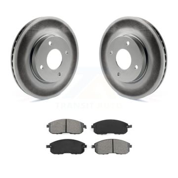 Front Coated Disc Brake Rotors And Semi-Metallic Pads Kit For Nissan Versa Sentra Cube KGS-100379
