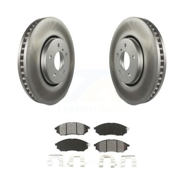 Front Coated Disc Brake Rotors And Semi-Metallic Pads Kit For INFINITI FX35 FX37 FX45 KGS-100382