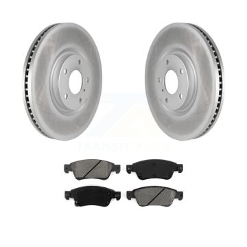 Front Coated Disc Brake Rotors And Semi-Metallic Pads Kit For INFINITI G37 G35 Q60 KGS-100383