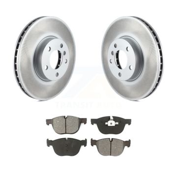 Front Coated Disc Brake Rotors And Semi-Metallic Pads Kit For BMW X5 X6 KGS-100387