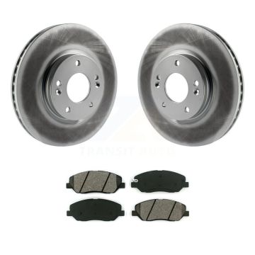 Front Coated Disc Brake Rotors And Semi-Metallic Pads Kit For 2007-2009 Hyundai Santa Fe KGS-100389
