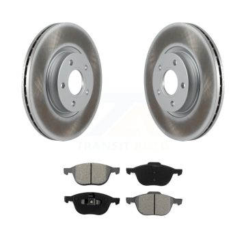 Front Coat Brake Rotors Semi-Metallic Pad Kit For Ford Escape Volvo C-Max S40 C30 V50 C70 KGS-100391