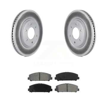 Front Coated Brake Rotor Semi-Metallic Pad Kit For Nissan TITAN INFINITI Armada QX80 QX56 KGS-100397