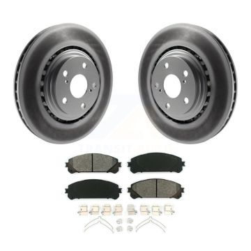 Front Coated Brake Rotor & Semi-Metallic Pad Kit For Toyota Highlander Sienna Lexus RX350 KGS-100399