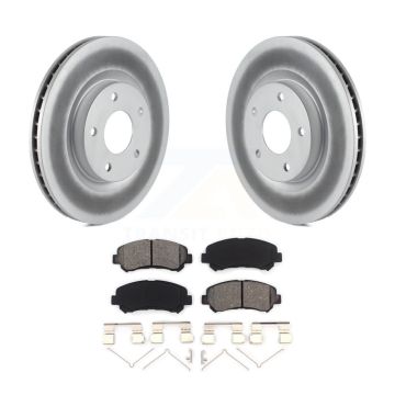 Front Coated Disc Brake Rotors And Semi-Metallic Pads Kit For Nissan Rogue Select KGS-100400