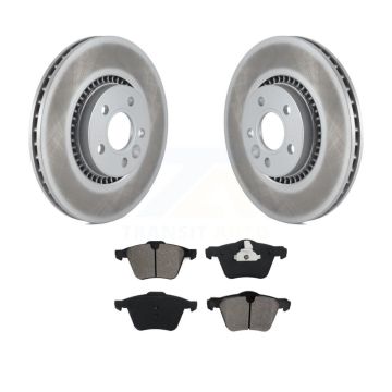 Front Coat Brake Rotor Semi-Metallic Pad Kit For Volvo XC70 S60 V60 S80 Cross Country V70 KGS-100403