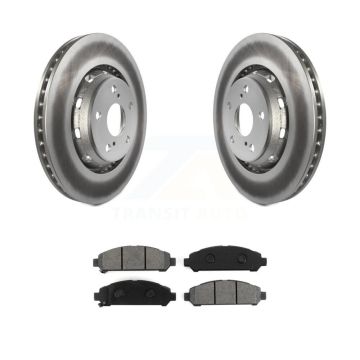 Front Coated Disc Brake Rotors And Semi-Metallic Pads Kit For 2009-2016 Toyota Venza KGS-100422