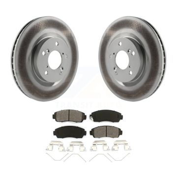 Front Coated Disc Brake Rotors And Semi-Metallic Pads Kit For 2011-2014 Honda Odyssey KGS-100423