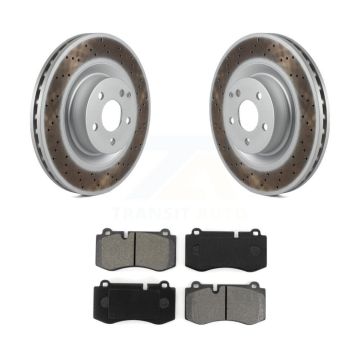 Front Coat Brake Rotor Semi-Metallic Pad Kit For Mercedes-Benz S550 S450 SL550 CL550 S350 KGS-100425