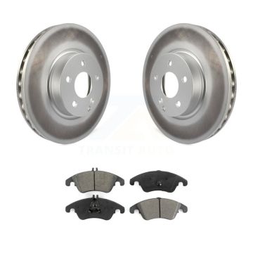 Front Coated Brake Rotor Semi-Metallic Pad Kit For Mercedes-Benz C300 E350 C350 E400 E250 KGS-100440