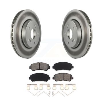 Front Coated Disc Brake Rotors And Semi-Metallic Pads Kit For 2010-2013 Suzuki Kizashi KGS-100443