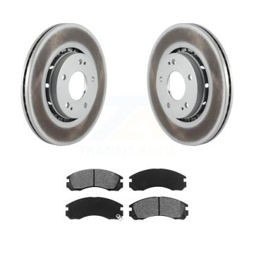 Front Coated Disc Brake Rotors And Semi-Metallic Pads Kit For Mitsubishi Lancer KGS-100459