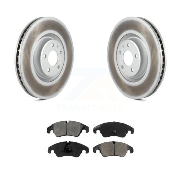 Front Coat Brake Rotors Semi-Metallic Pad Kit For Audi A6 With 356mm Diameter Rotor KGS-100460