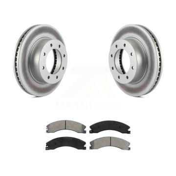 Front Coated Brake Rotors Semi-Metallic Pad Kit For 2012-2021 Nissan NV2500 NV3500 NV1500 KGS-100467