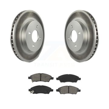 Front Coated Disc Brake Rotors And Semi-Metallic Pads Kit For Nissan Micra Versa Note KGS-100469