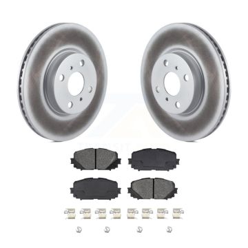 Front Coated Disc Brake Rotors And Semi-Metallic Pads Kit For Toyota Yaris KGS-100470