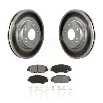 Front Coated Disc Brake Rotors And Semi-Metallic Pads Kit For 2013 Acura ILX 2.0L KGS-100473