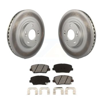 Front Coat Disc Brake Rotors Semi-Metallic Pad Kit For Hyundai Santa Fe Sport Kia Sorento KGS-100475