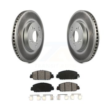 Front Coated Disc Brake Rotors And Semi-Metallic Pads Kit For Honda Accord KGS-100480