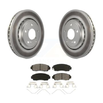 Front Coated Disc Brake Rotors And Semi-Metallic Pads Kit For Honda Odyssey Passport KGS-100484