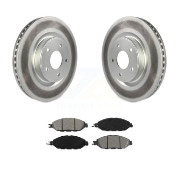 Front Coated Brake Rotor Semi-Metallic Pad Kit For Nissan Murano Pathfinder INFINITI QX60 KGS-100486