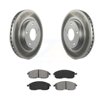 Front Coated Disc Brake Rotors And Semi-Metallic Pads Kit For Nissan Sentra KGS-100495