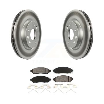 Front Coated Disc Brake Rotors And Semi-Metallic Pads Kit For Nissan LEAF KGS-100499