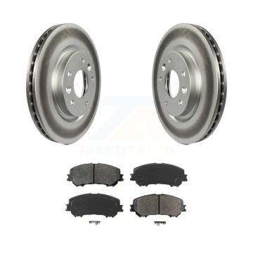 Front Coated Disc Brake Rotors And Semi-Metallic Pads Kit For Nissan Rogue Sport Qashqai KGS-100501