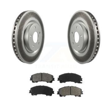 Front Coated Disc Brake Rotors And Semi-Metallic Pads Kit For Nissan Rogue KGS-100502