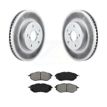 Front Coated Disc Brake Rotors And Semi-Metallic Pads Kit For 2015 Subaru Legacy 2.5L KGS-100505