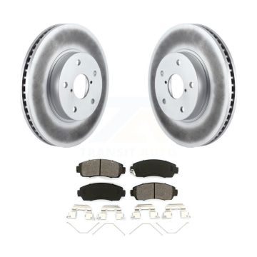 Front Coated Disc Brake Rotors And Semi-Metallic Pad Kit For 2016-2019 Subaru Legacy 2.5L KGS-100506